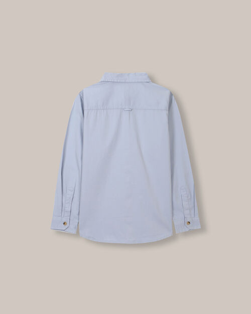 Camisa Azul Manga Larga