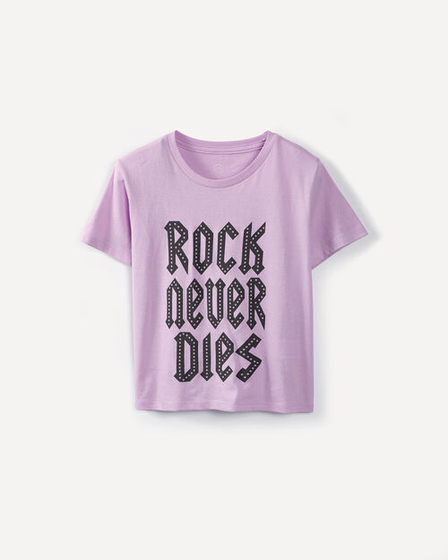 Playera Texto Rock