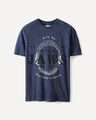 Playera Dise&ntilde;o Jaws,AZUL ACERO