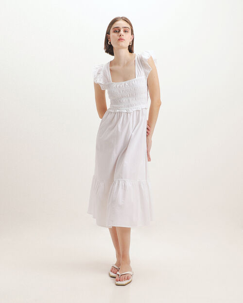 Vestido Midi Smock
