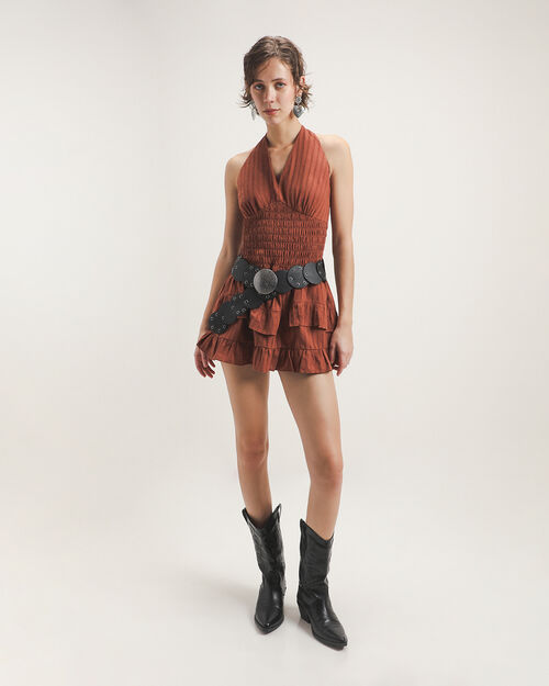 Vestido Halter Naranja