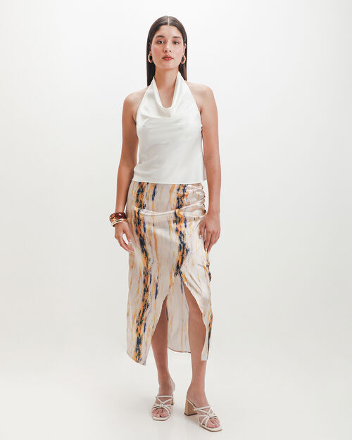 Falda Midi Estampada
