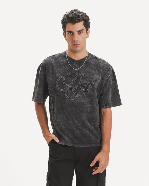 Playera Boxy Negra