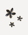 Pack Pinzas Flor,NEGRO