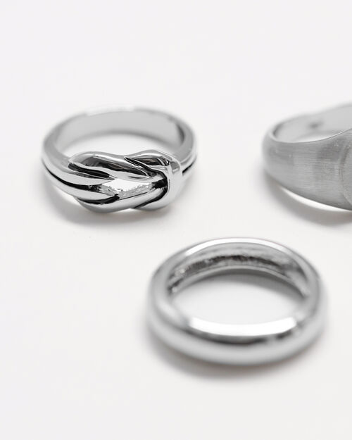Set Anillos Plata