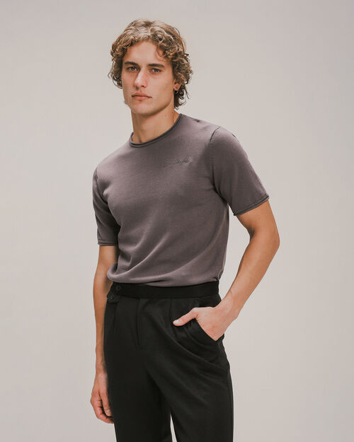Playera Gris Estampada