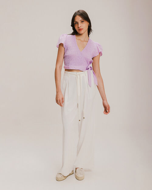 Pantalón Straight Blanco