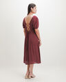 Vestido Midi Estampado,ROSA BUGAMBILIA