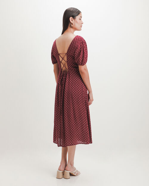 Vestido Midi Estampado