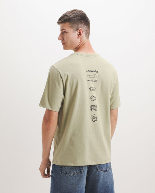 Playera Verde Estampada