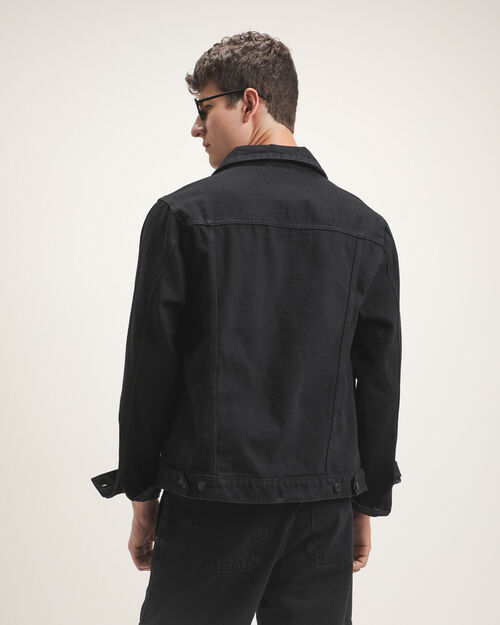 Chamarra Negra De Mezclilla