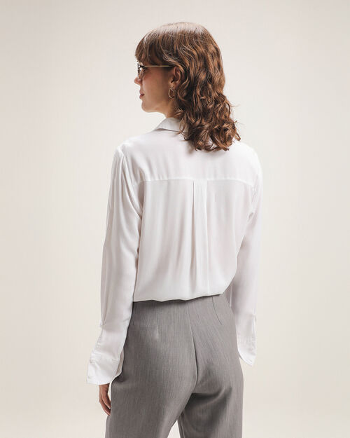 Camisa Blanca Manga Larga