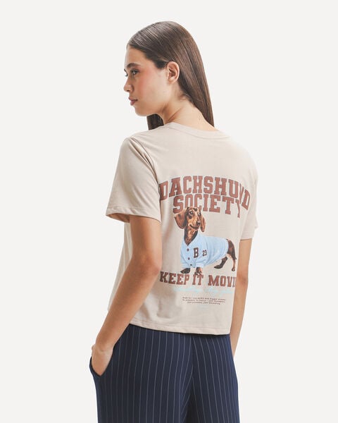 Playera Beige Dise&ntilde;o