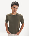 Playera Negra De Punto,OLIVO