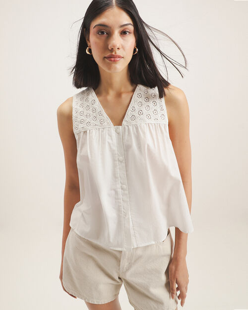 Blusa Tejida Blanca
