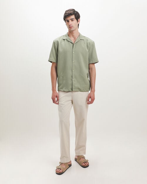 Camisa Verde Manga Corta