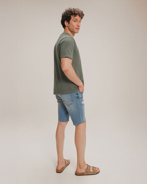 Bermuda Skinny Azul