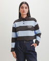 Polo Boxy Azul,AZUL PASTEL