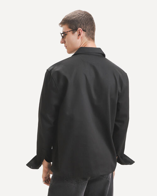 Sobrecamisa Negra Relaxed