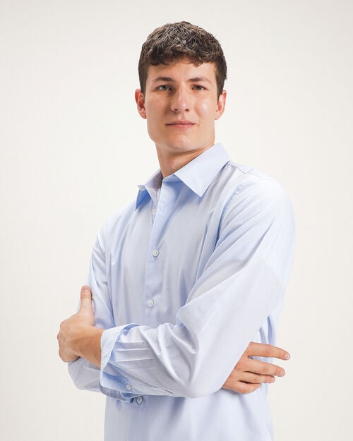 Camisa Azul Fit Slim