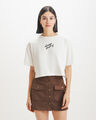 Playera Cropped Blanca,BLANCO