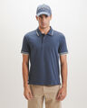 Polo Slim Caqui,AZUL ACERO