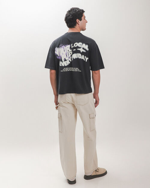 Playera Oversize Estampada