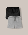 Set De Shorts Básicos,GRIS