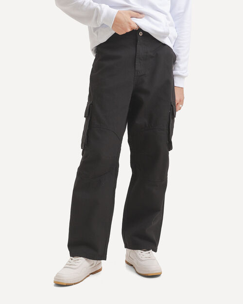 Pantal&oacute;n Negro Cargo