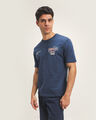 Playera Fit Regular Dise&ntilde;o,AZUL P1