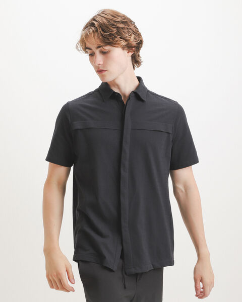 Camisa Negra Tejida