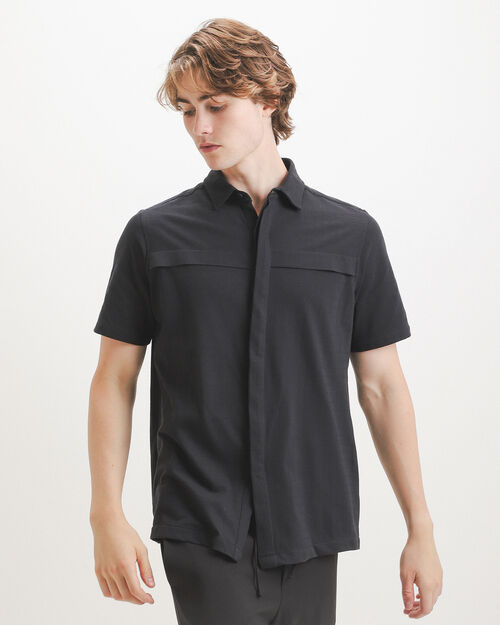 Camisa Negra Tejida