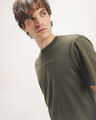 Playera Café Estampada,VERDE OBSCURO
