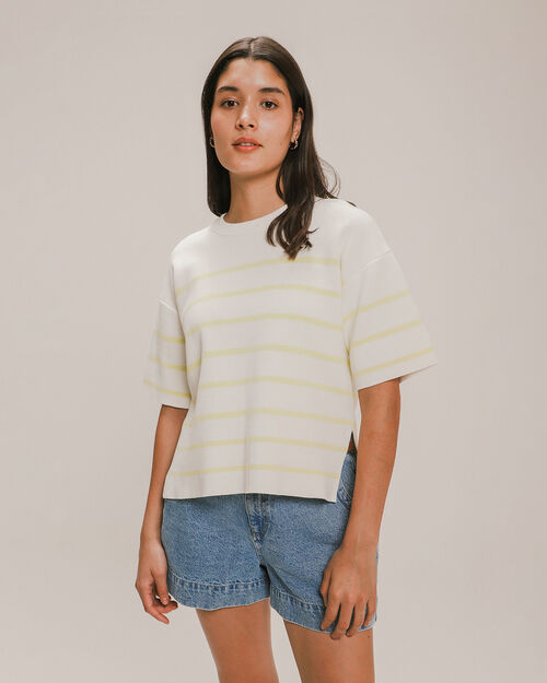 Playera Boxy De Punto