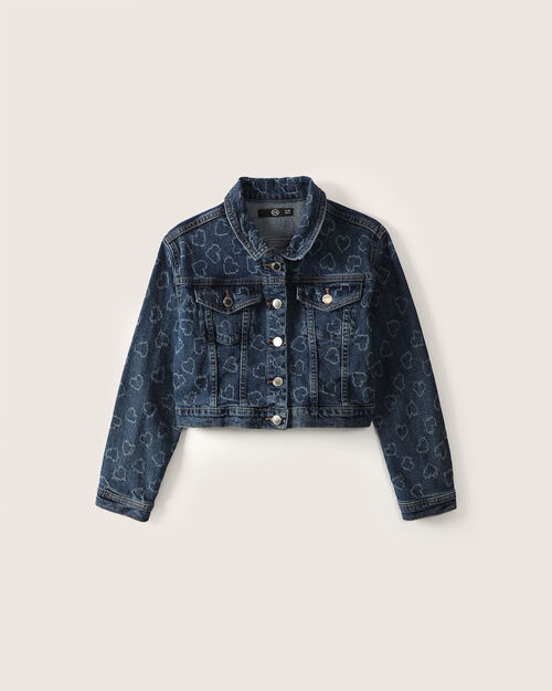 Chamarra Cropped Corazones