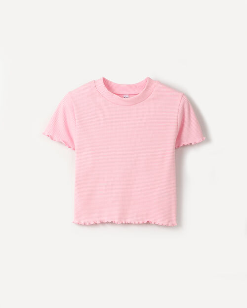 Playera Rosa Tejida