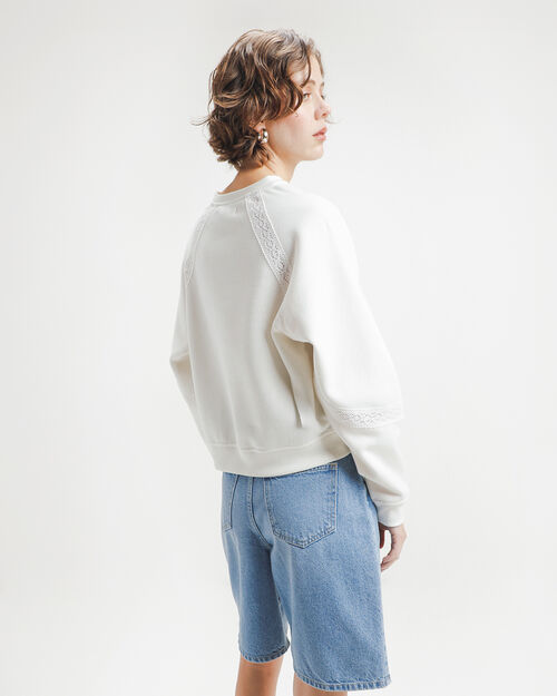 Sudadera Relaxed Blanca