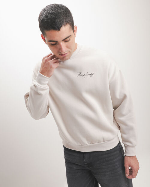 Sudadera Cerrada Blanca