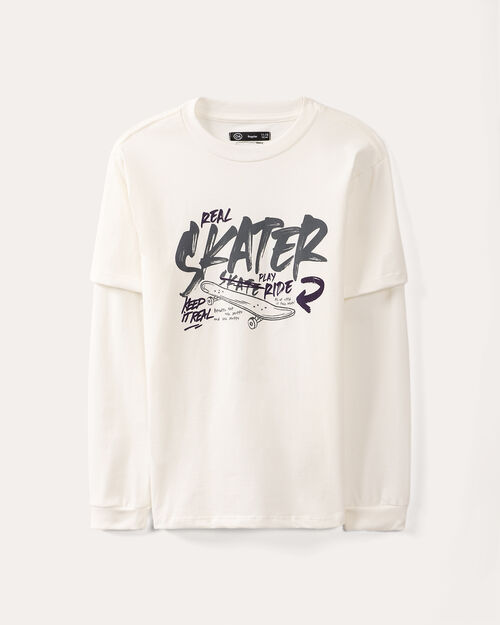 Playera Estampada Manga Larga