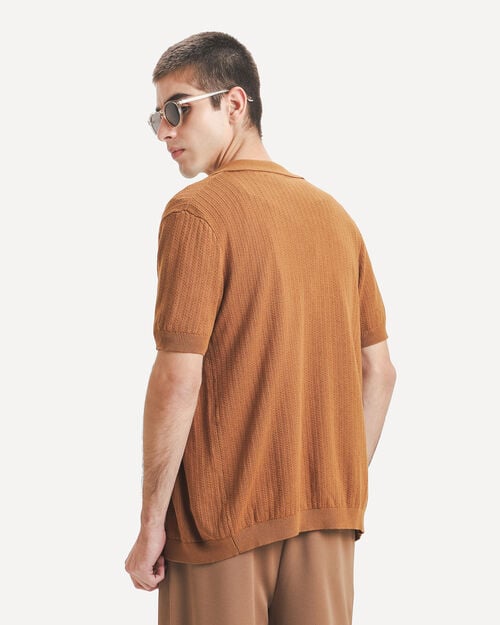 Camisa Regular Caf&eacute;