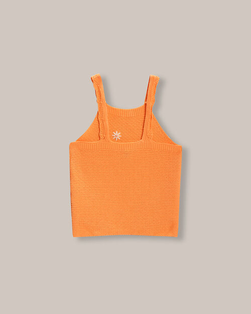 Top De Punto Crochet Flores