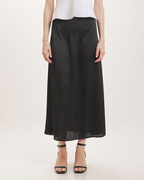 Falda Midi Satinada
