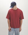 Playera Boxy Roja,ROJO