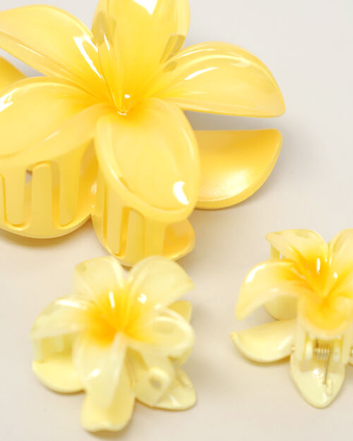 Pack Pinzas Flor Amarilla