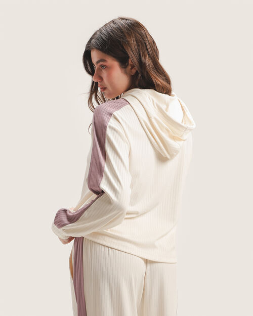 Sudadera Hoodie Beige