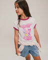 Playera Ringer Hello Kitty & Friends,BLANCO