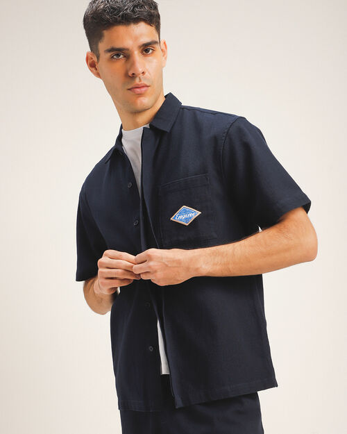 Camisa Fit Relaxed Azul