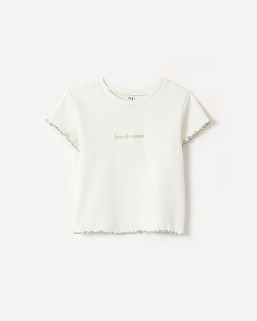 Playera Beige Gr&aacute;fico