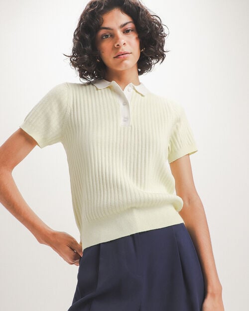 Polo Tejida Amarilla