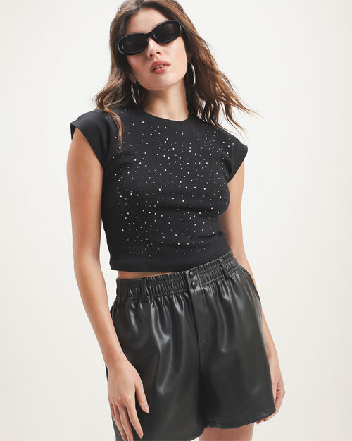 Playera Negra Aplicaciones